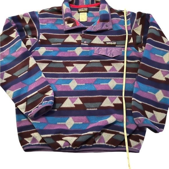 PATAGONIA WOMEN’S SYNCHILLA JACKET SIZE MEDIUM PURPLES AND BLUES - Picture 6 of 12